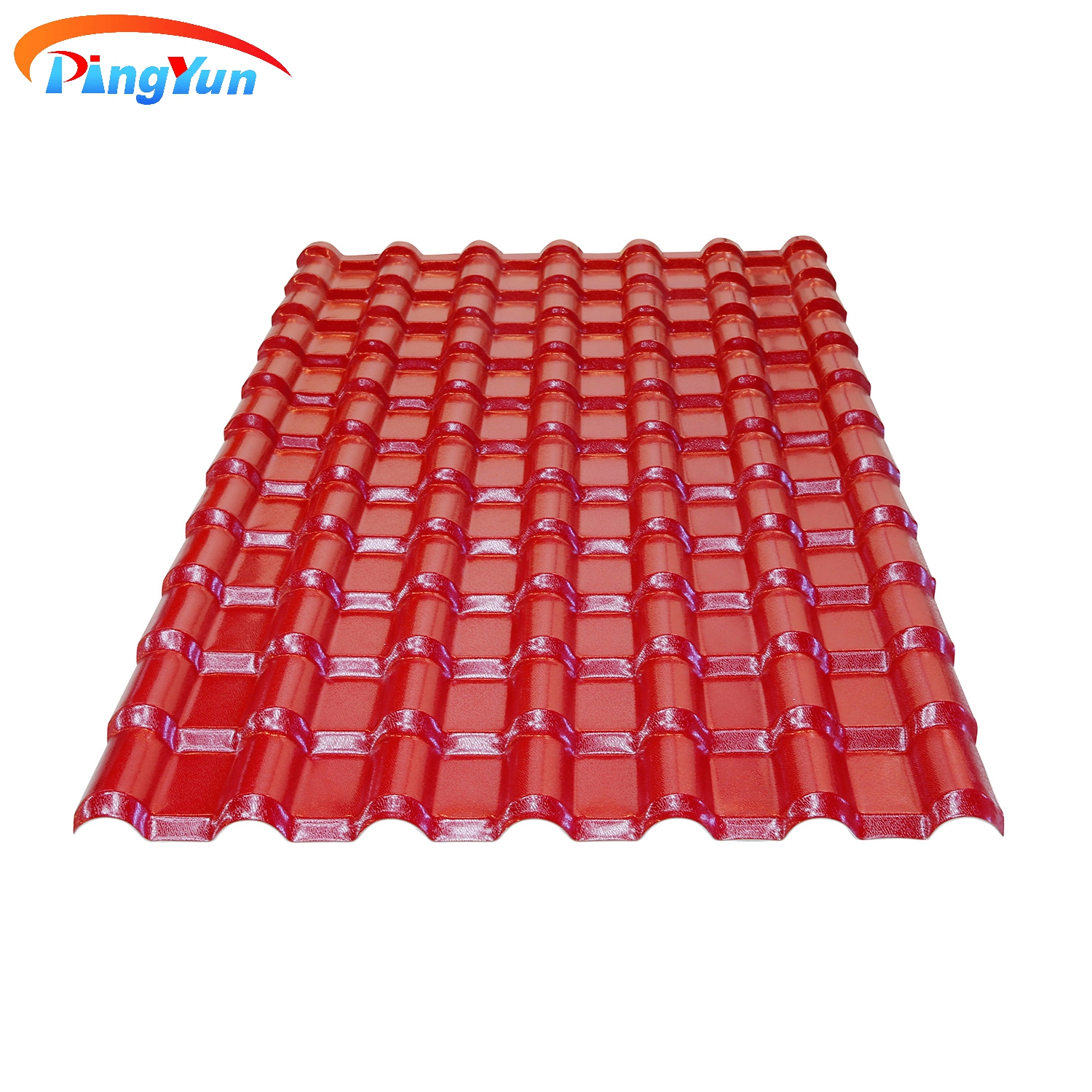 Pingyun Pavillion Brick Red kunststof PVC dakpan