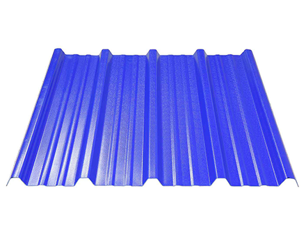 Magazijn blauw 1,0 mm gegolfd UPVC dakplaat